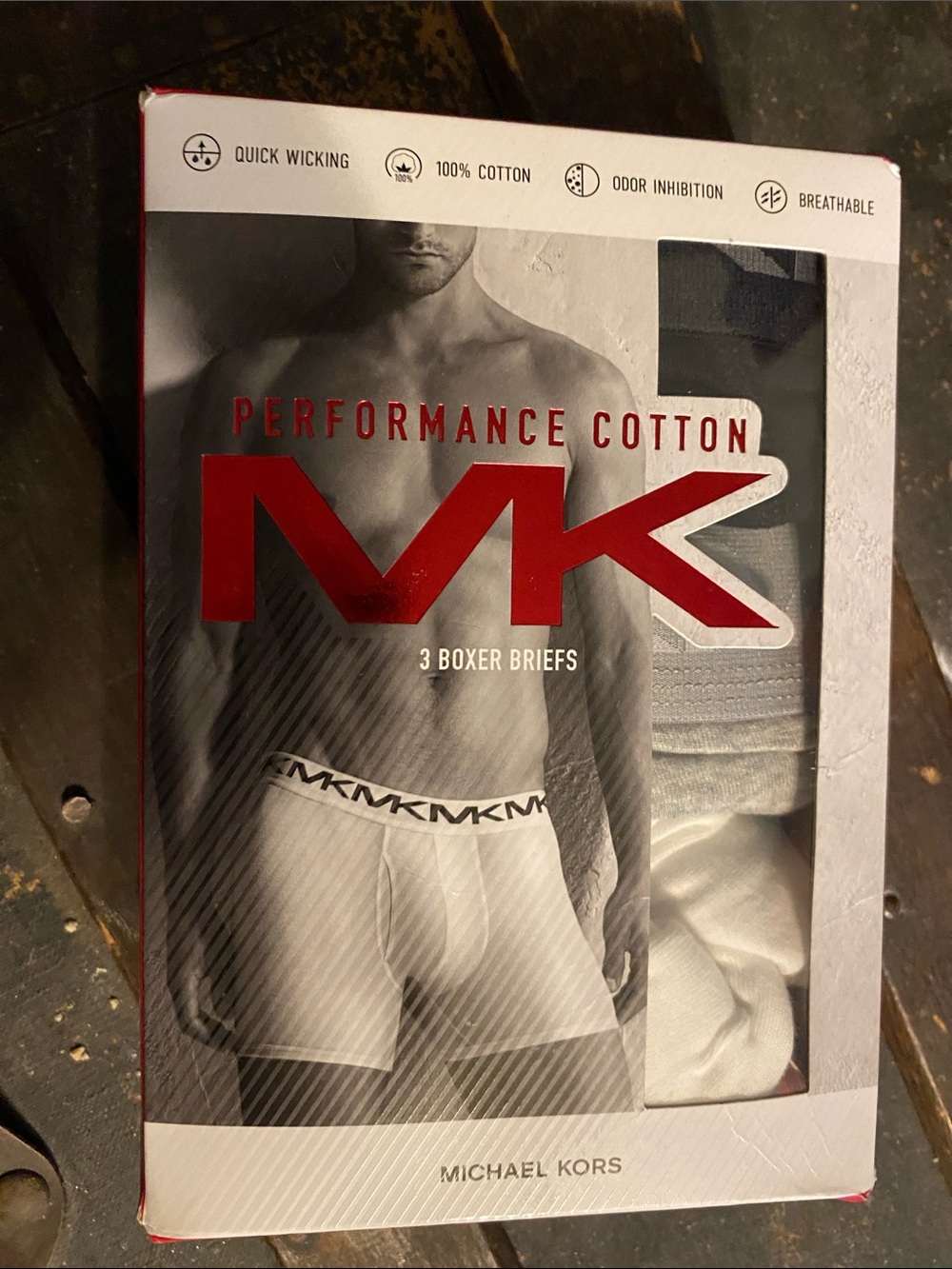 Michael Kors White Boxer Briefs 3-Pack - Performance Cotton
